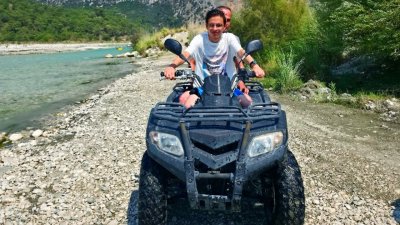 Saklıkent ATV-Tour (Fahrt im kühlen Wasser & Schlammpiste)