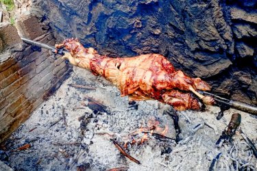 Das Festmahl der Yörüken: Traditionelles am Spieß gebratenes Zicklein